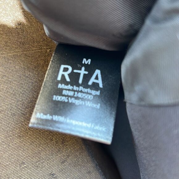 RtA Women Stella Double Layer Black Blazer New Size Medium - Picture 7 of 7